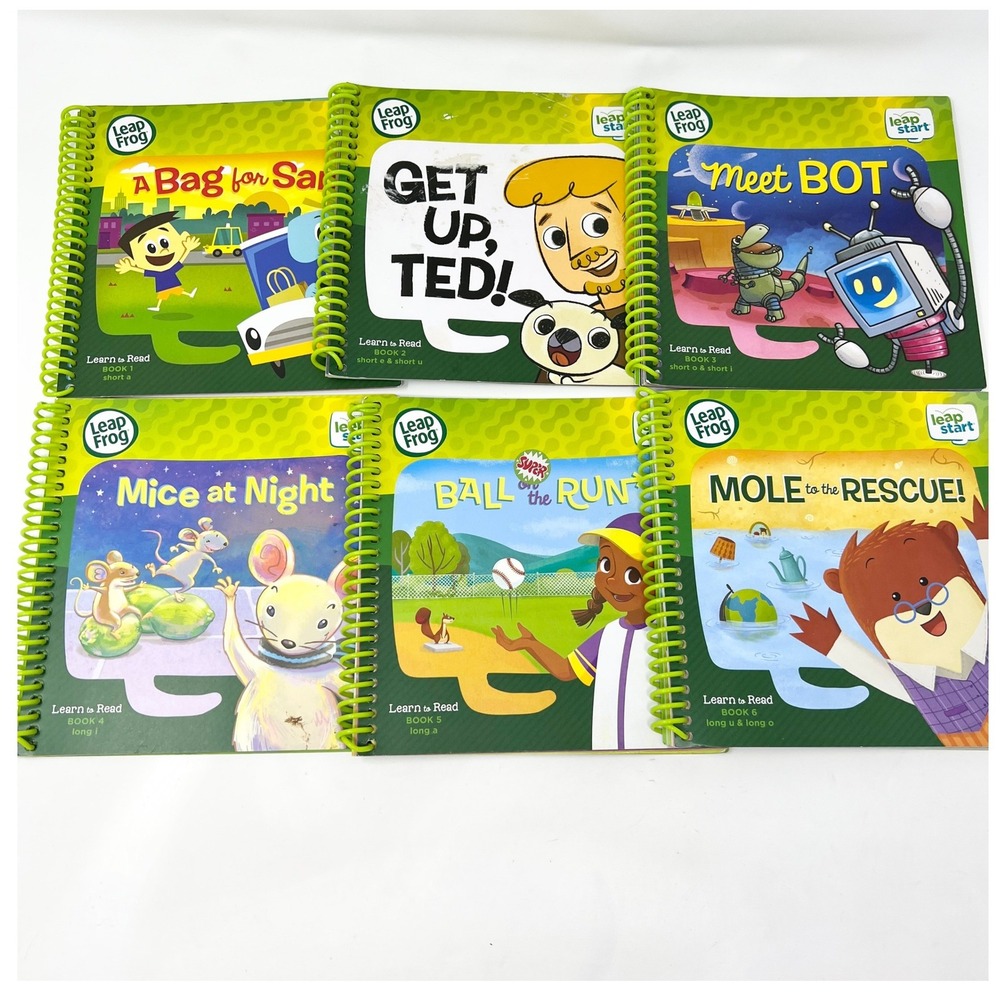 LeapFrog LeapStart Learn to Read Volume 1 Phonics Book Set 6-Pack 2018 Edition